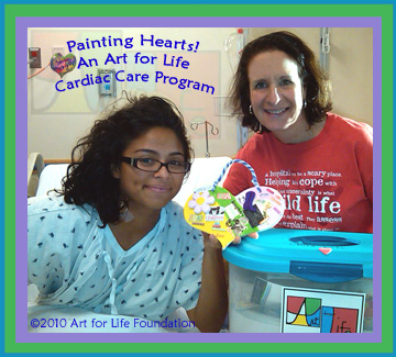 Not just a heart patient, how about an artist showing us what makes her heart happy!